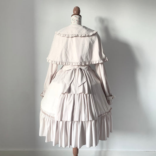 Amavel soft Pink cape trench coat