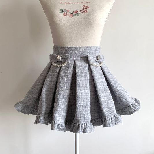 Ank Rouge sparkly tweed skirt blue