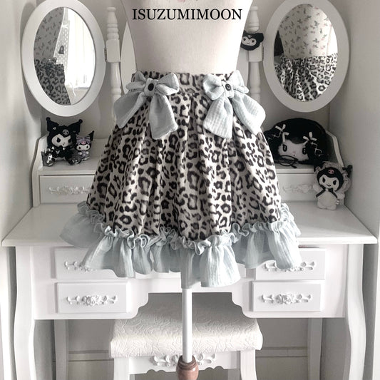 Handmade panther print skirt