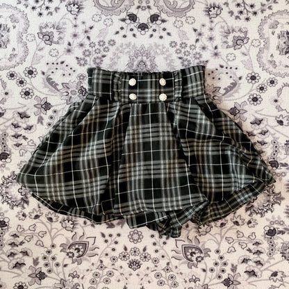 Noémie plaid skirt with shorts