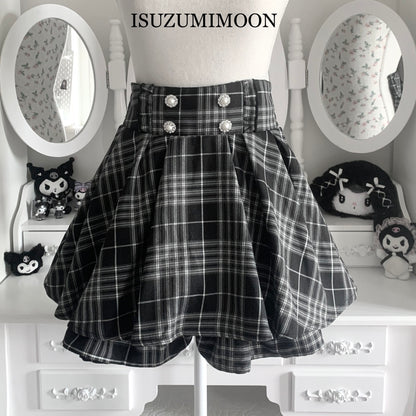 Noémie plaid skirt with shorts