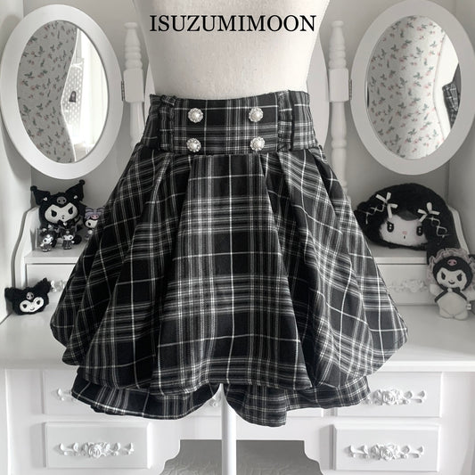 Noémie plaid skirt with shorts