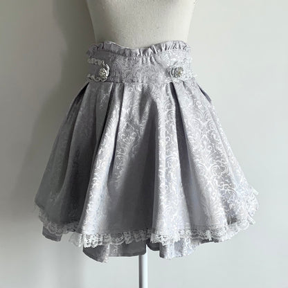 Noémie flared skirt blue