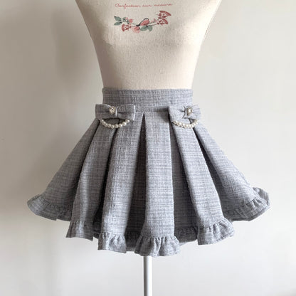 Ank Rouge sparkly tweed skirt blue