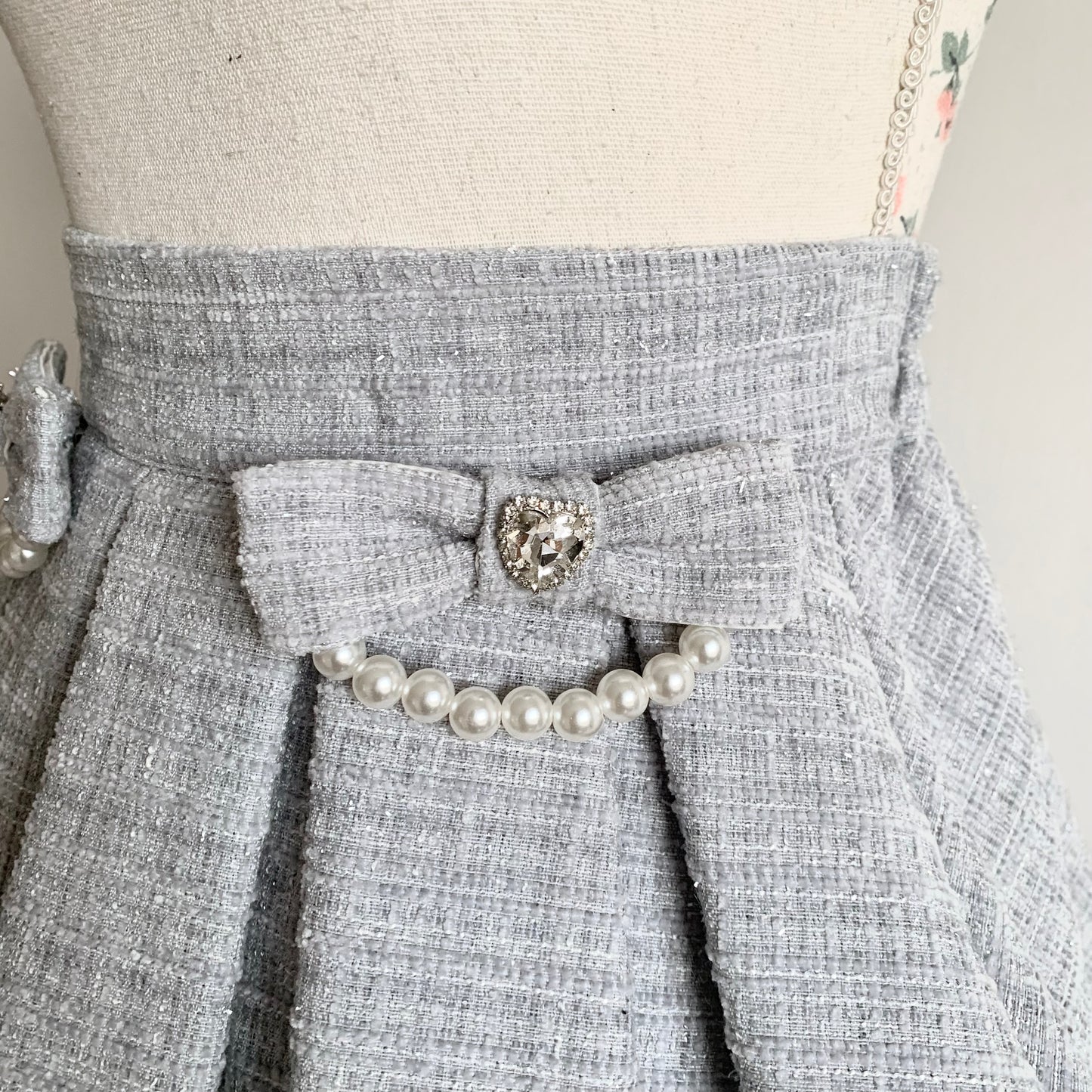 Ank Rouge sparkly tweed skirt blue