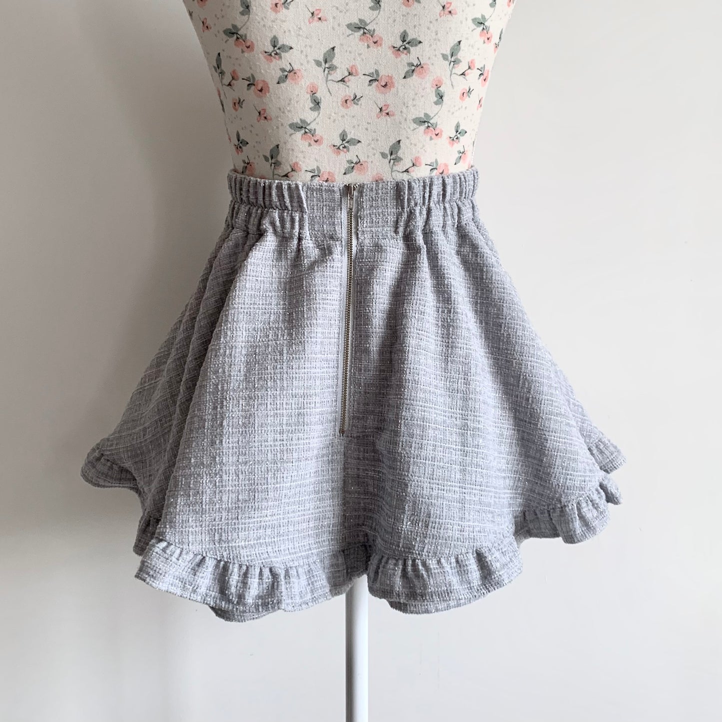 Ank Rouge sparkly tweed skirt blue