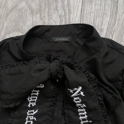 Noémie black bow blouse