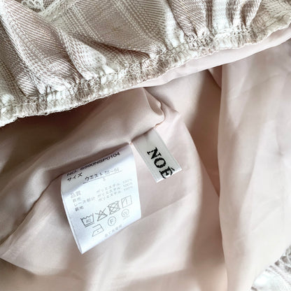 Noémie pink plaid skirt