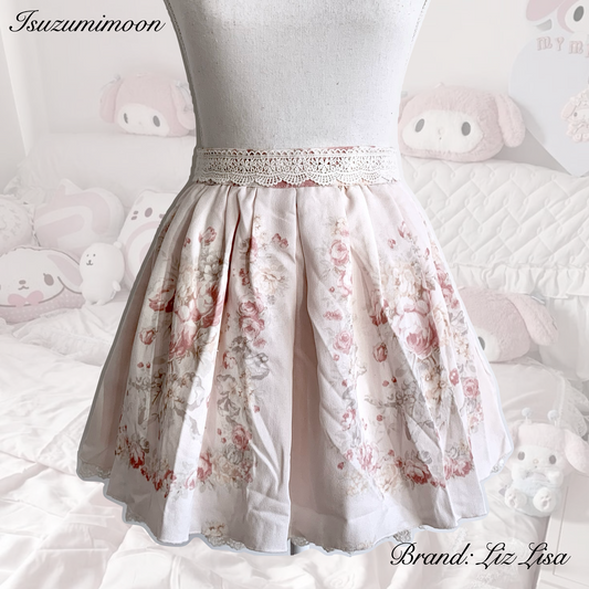 Liz Lisa floral skirt with waist ties