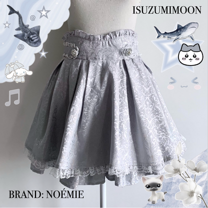 Noémie flared skirt blue